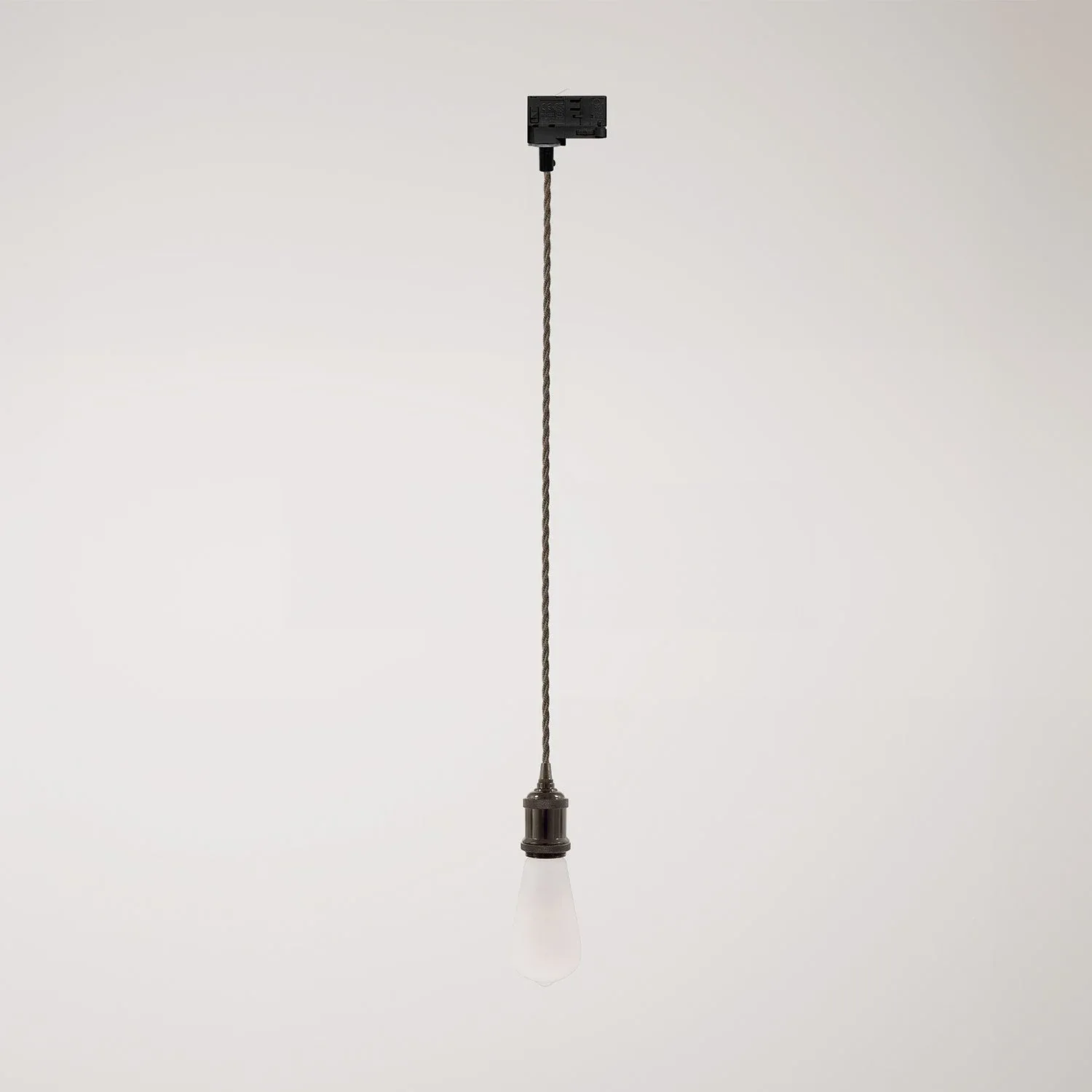 Matte Black Bare Bulb Pendant Light