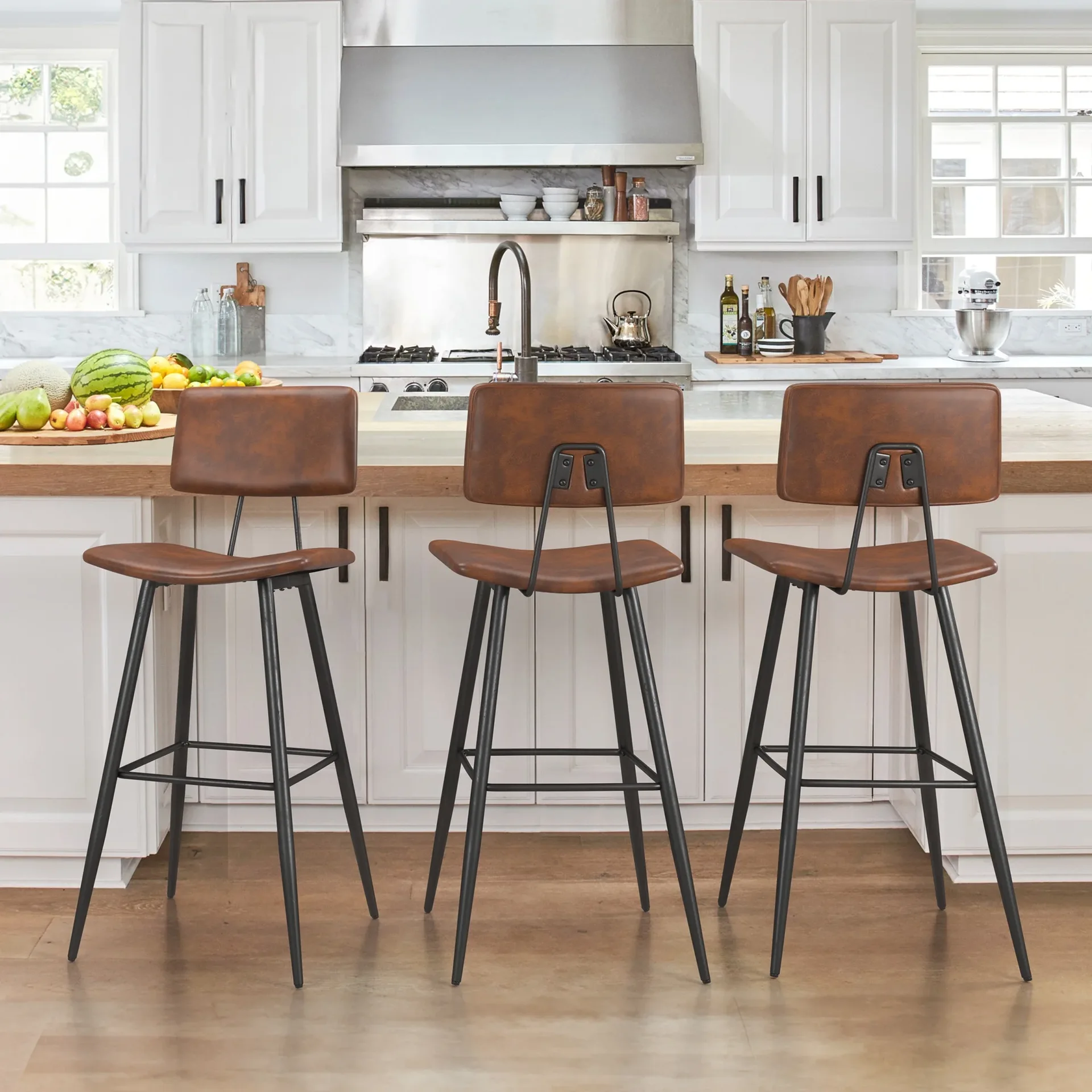 Leather Bar Stool