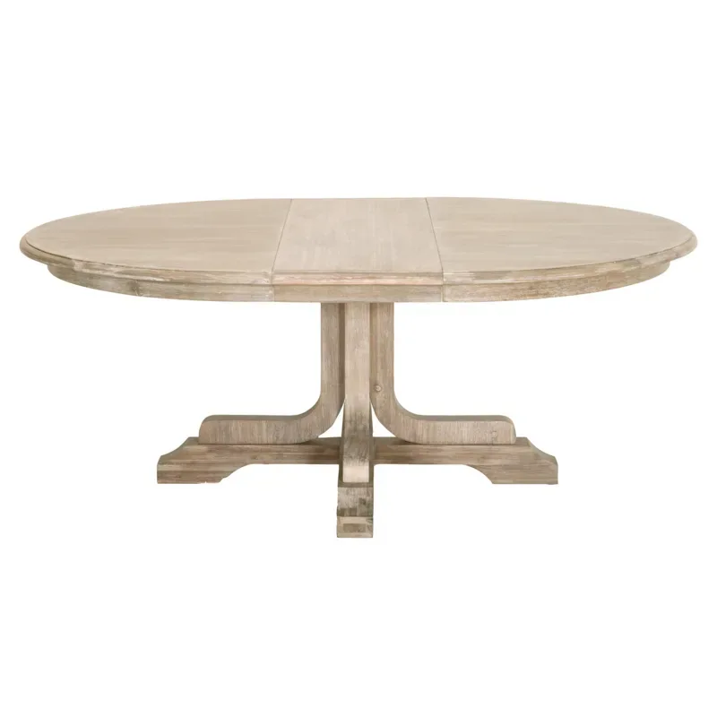 Round Wood Pedestal Dining Table