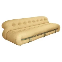 Yellow Fabric Modular Sofa