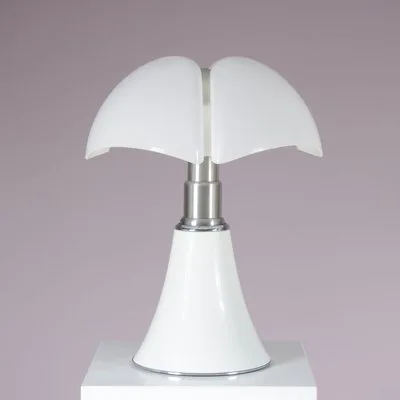 Pipistrello White Metal Table Lamp