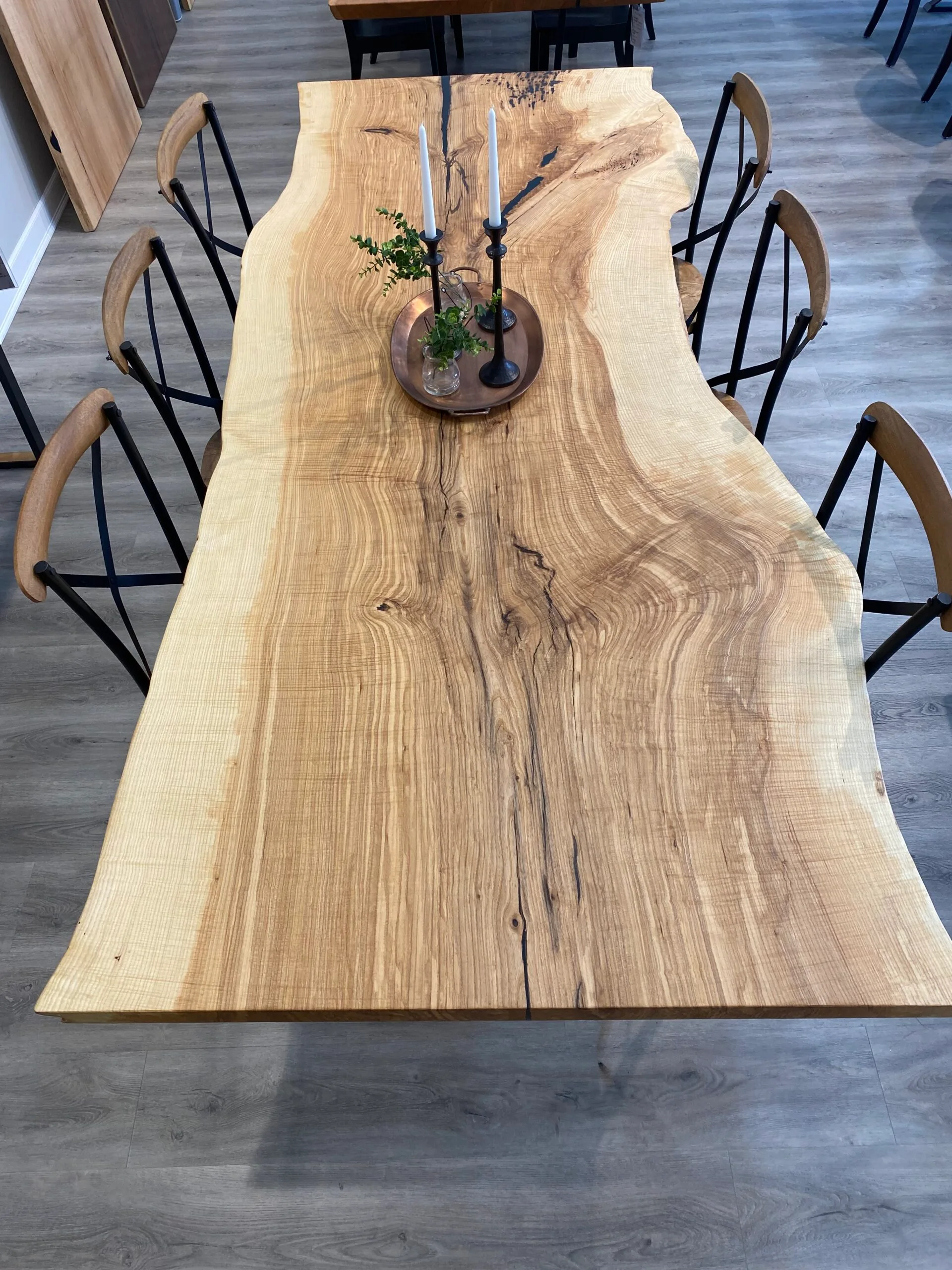 Hocking Natural Live Edge Dining Table