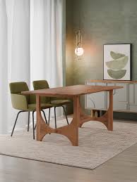 Grace Natural Wood Rectangular Dining Table