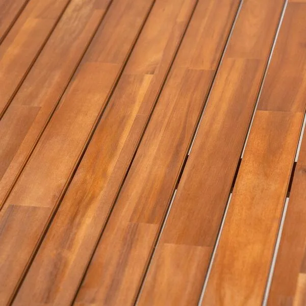 Natural Wood Outdoor Dining Table