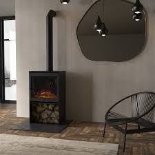 Wilverley Cube Modern Fireplace Stove