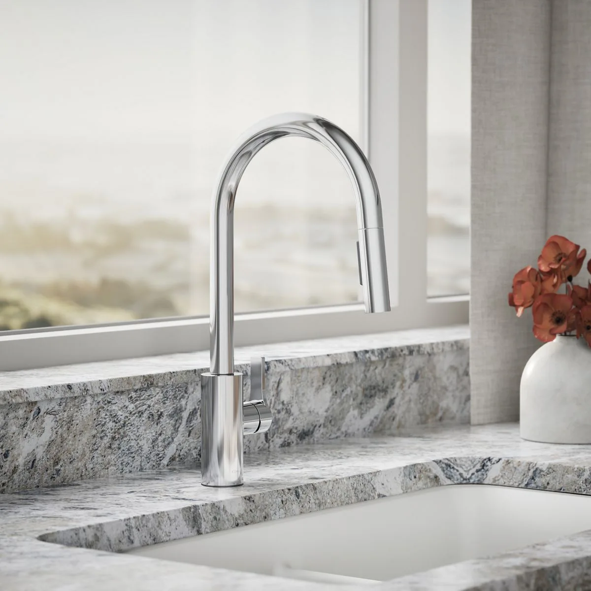 Kohler Elate Modern Polished Chrome Bar Faucet
