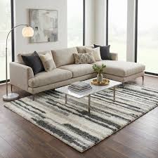 Zoya Irregular Striped Area Rug