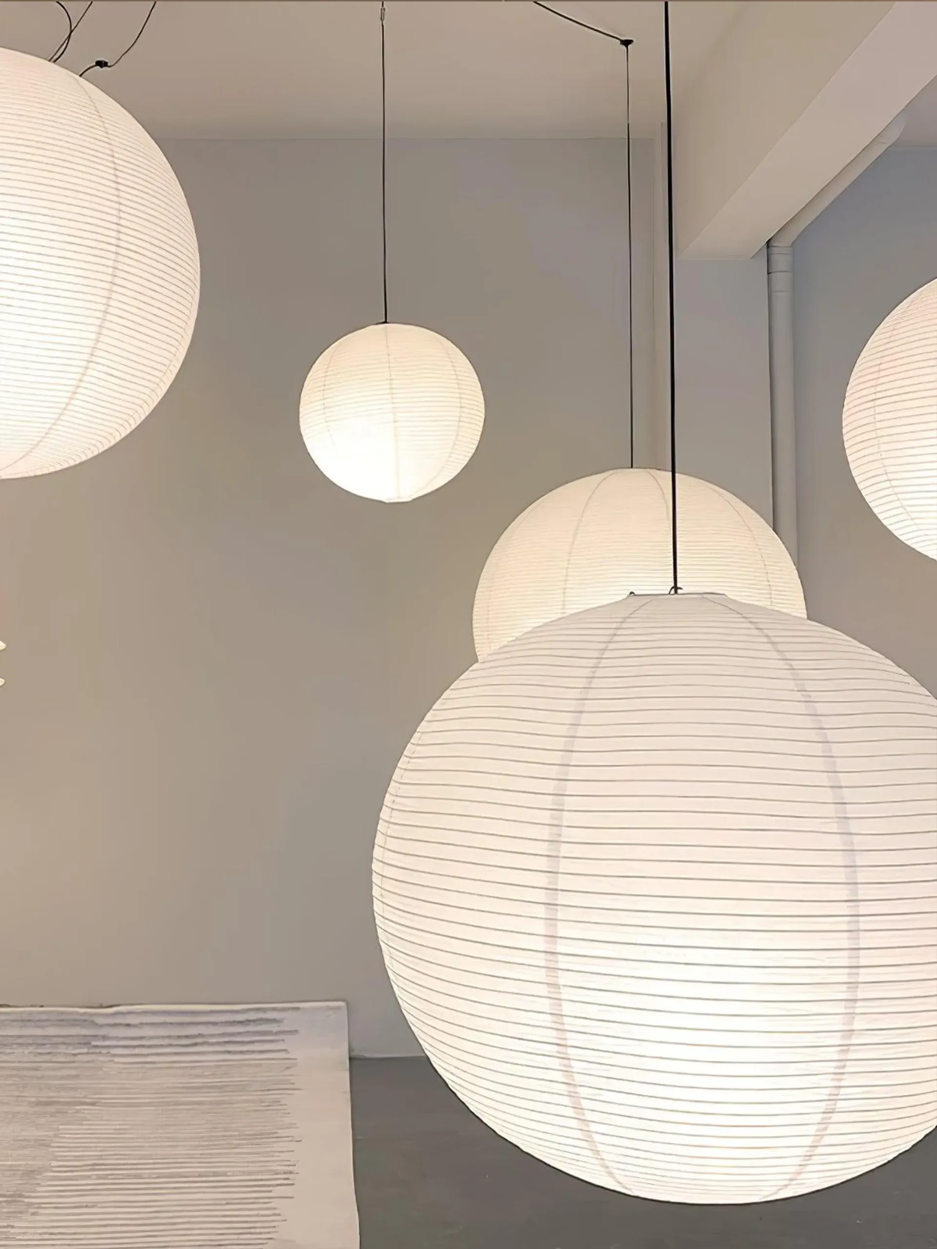 Akari Round Paper Lantern Pendant Light
