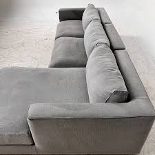 Modani L shaped Gray Fabric Sectional Sofa