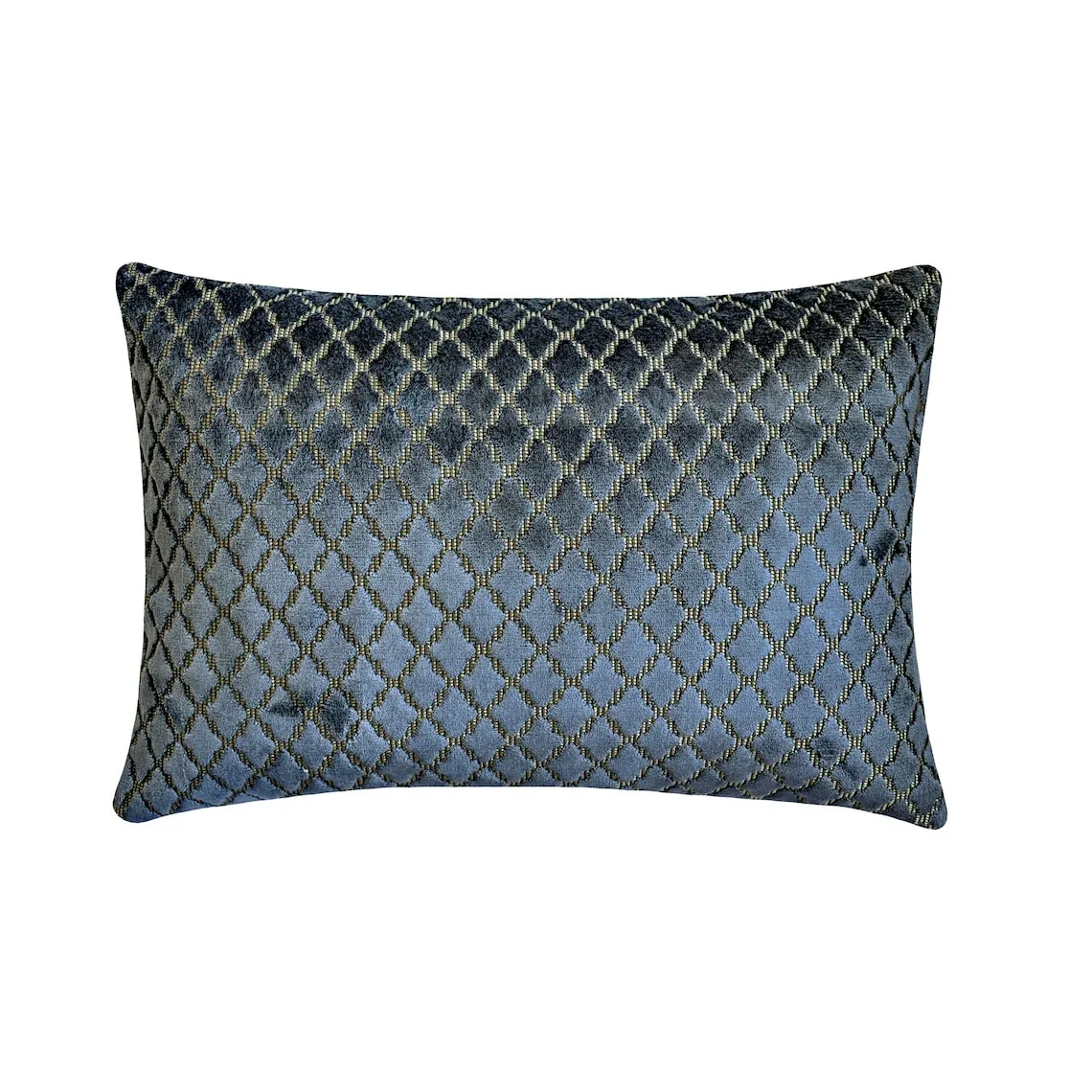 Navy Velvet Throw Pillow