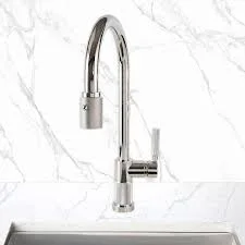 Polished Chrome Industrial Gooseneck Faucet