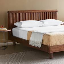 Odeon Walnut Platform Bed