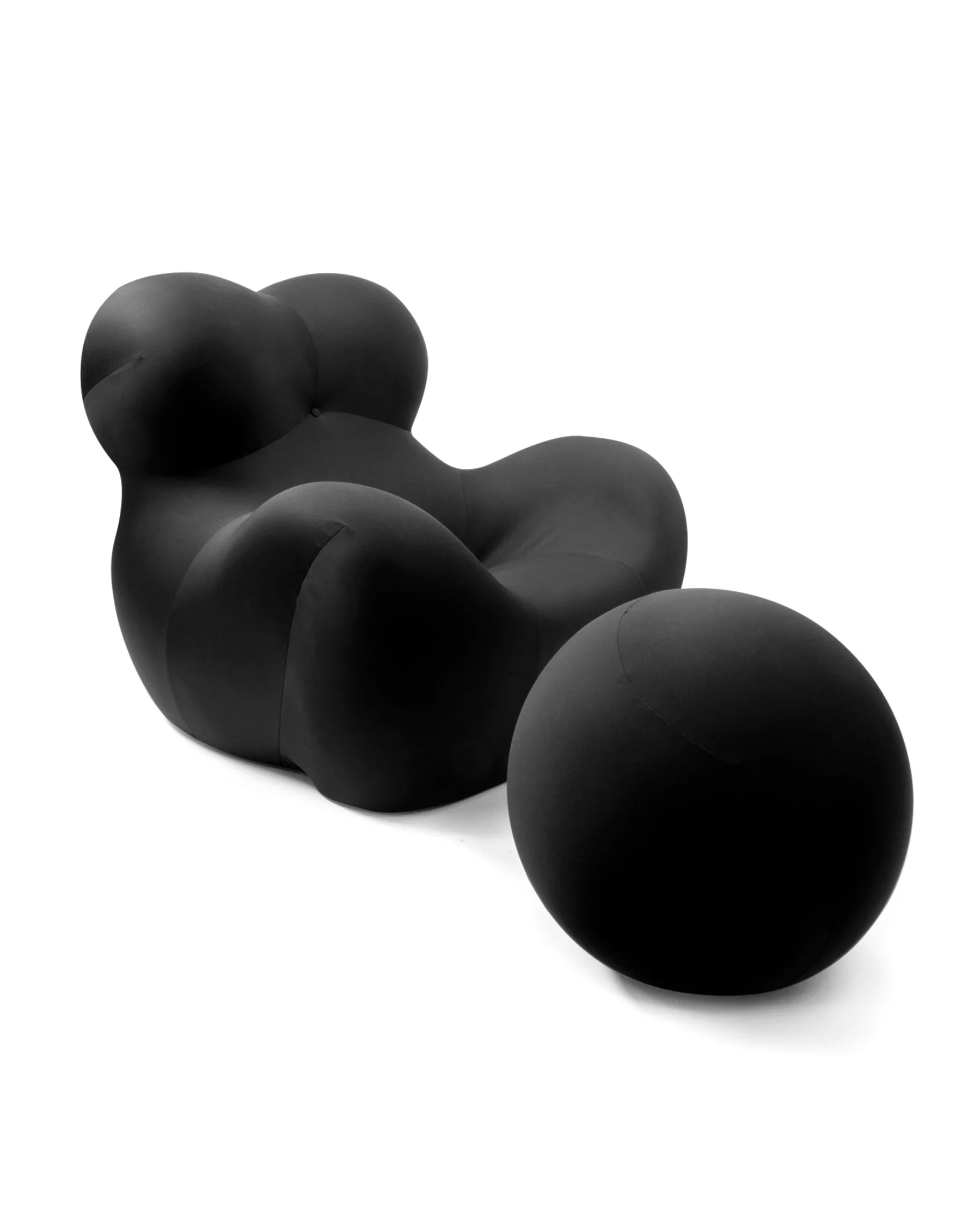 Black Organic Lounge Chair
