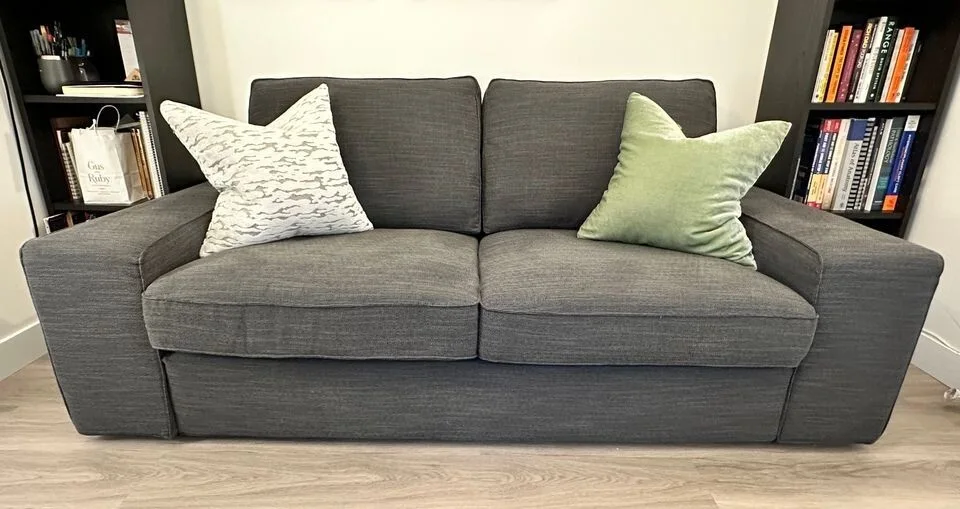 Kivik Modern Gray Textured Sofa