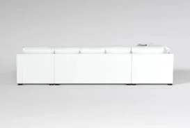 Modern White Fabric Sectional Sofa