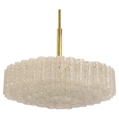 Glass Tiered Chandelier