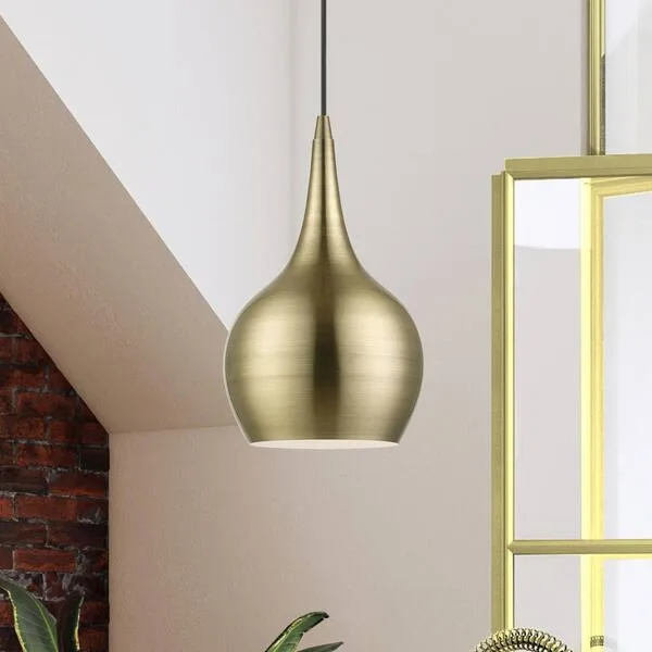 Pollydale Antique Brass Pendant Light