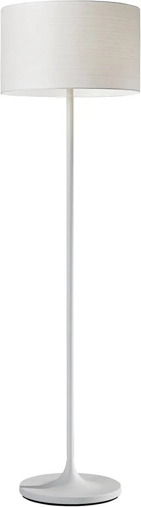 Matte White Metal Floor Lamp