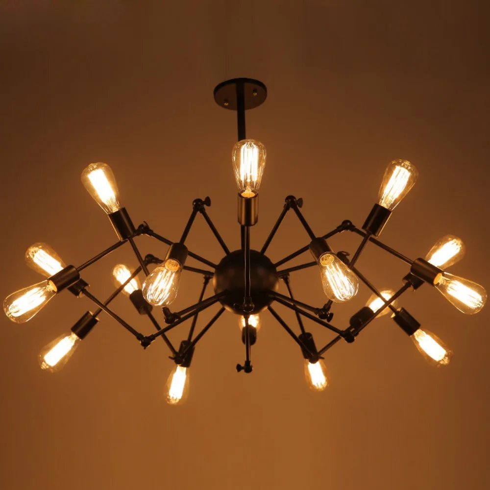 Industrial Multi Arm Pendant Light