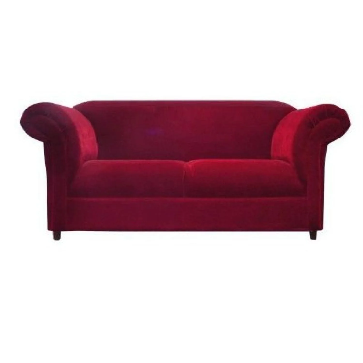 Red Velvet Sofa