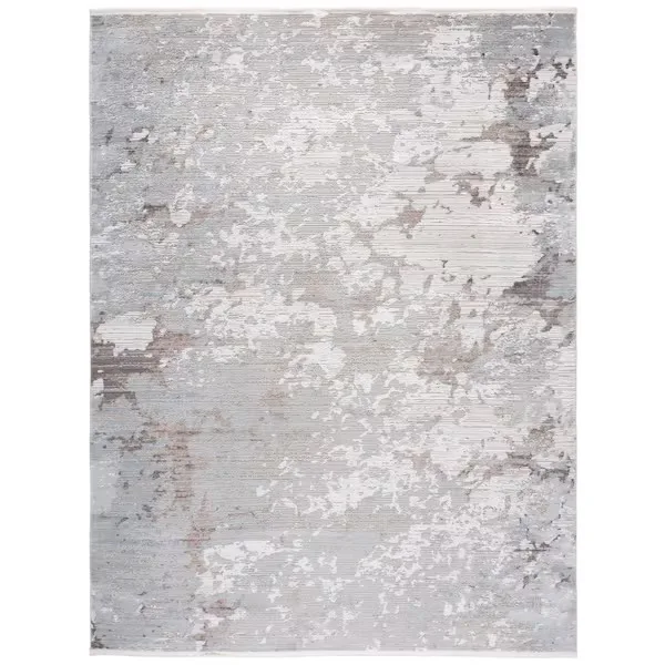 Gray Abstract Area Rug