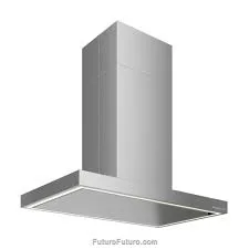 Brushed Steel Island Range Hood