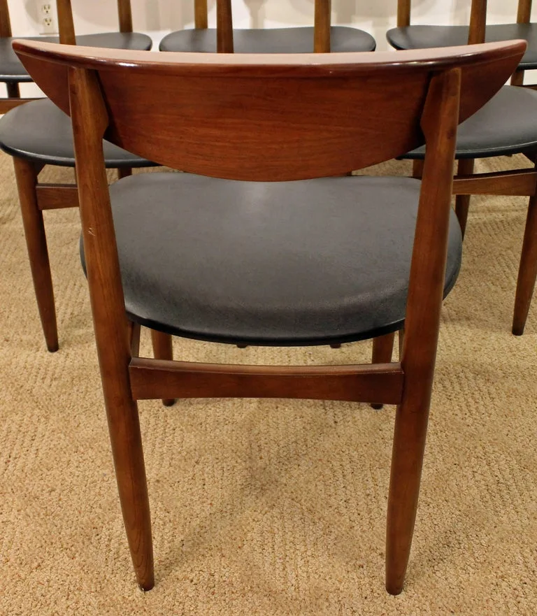 Lane Perception Mid-Century Modern Walnut Dining Chair