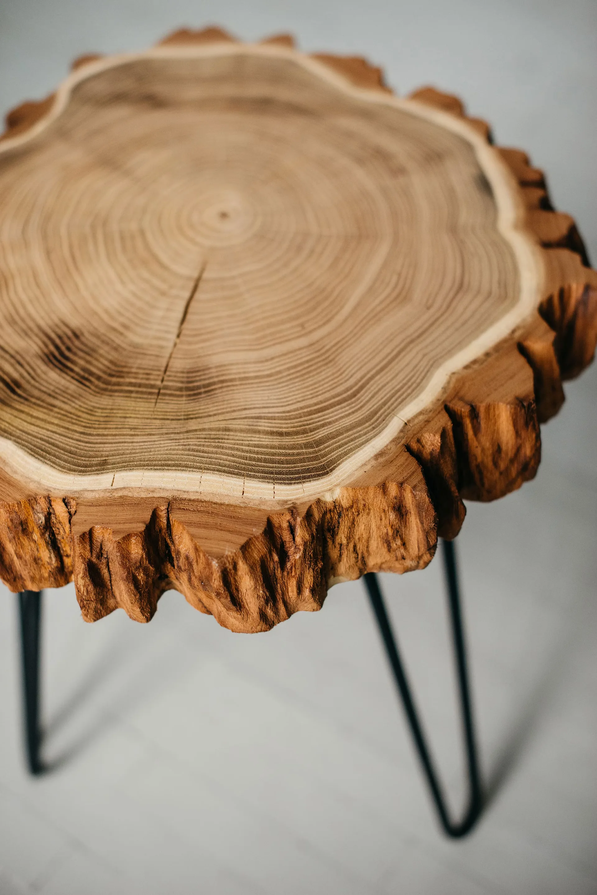 Round Live Edge Coffee Table