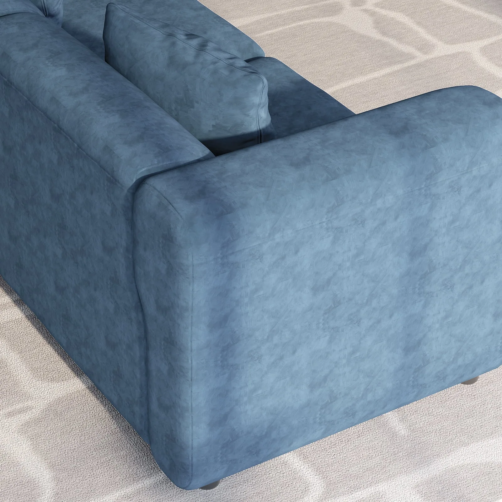 Guyii Blue Velvet Sofa