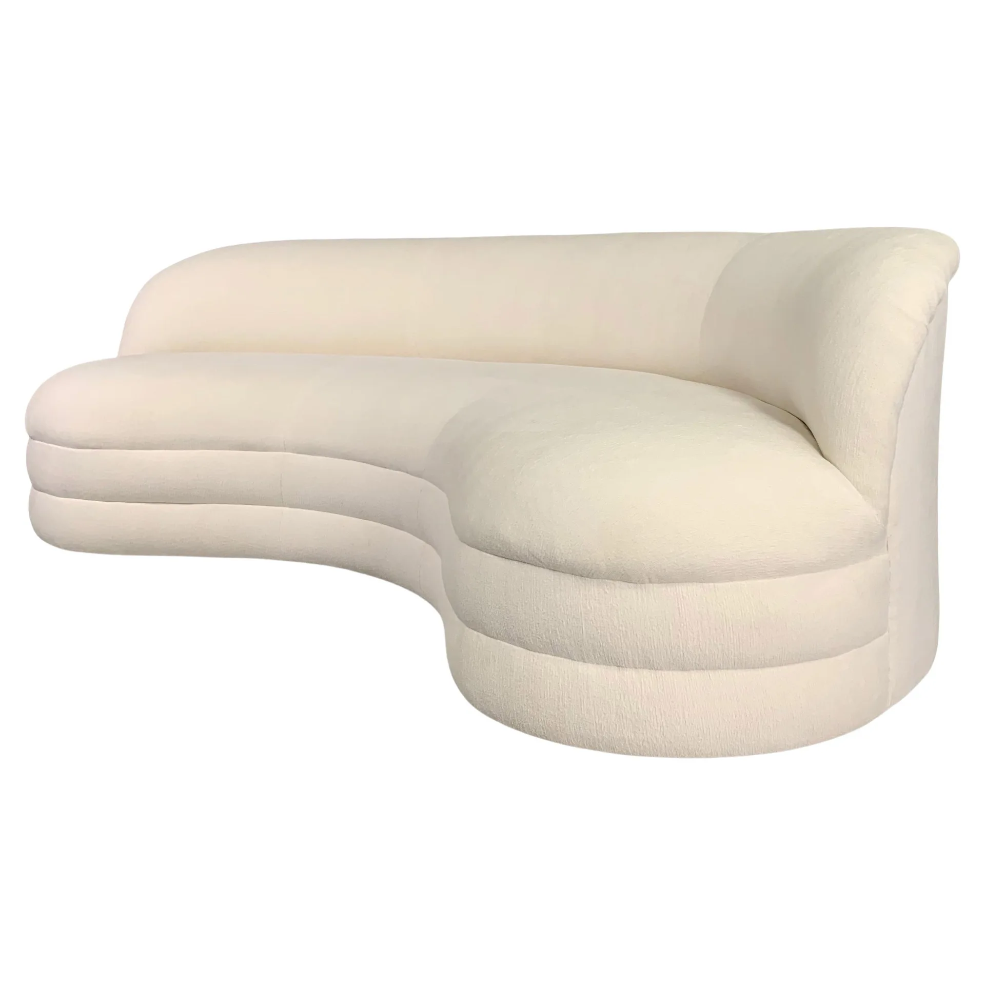 Cream Curved Sofa