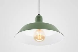 Emil Matte Green Metal Pendant Light