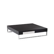 Laras Square Black Wood Coffee Table