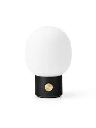 Minimalist Glass and Metal Table Lamp