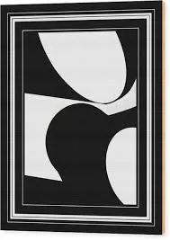 Pathos Abstract Black and White Wall Art