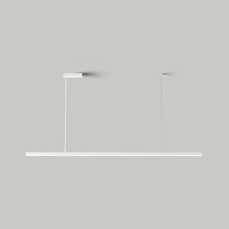 Minimalist White Linear Pendant Light