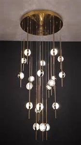 Glass Multi Pendant Chandelier
