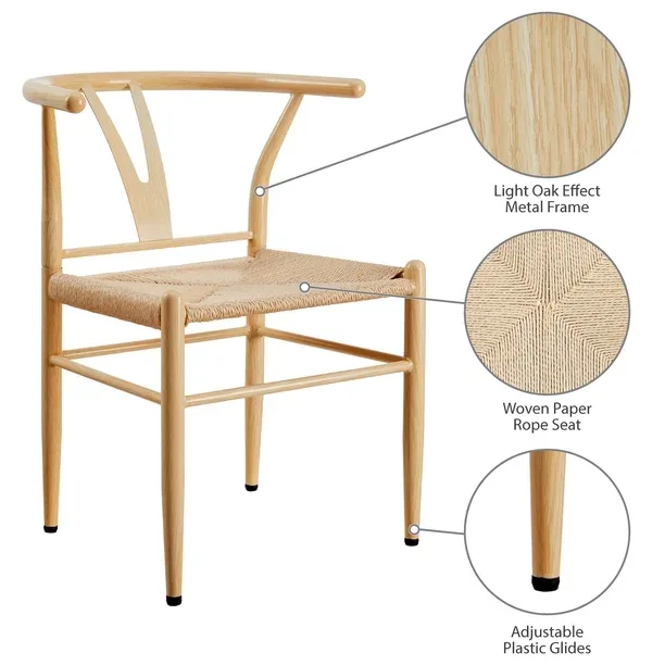 Springwood Wishbone Dining Chair with Woven Seat