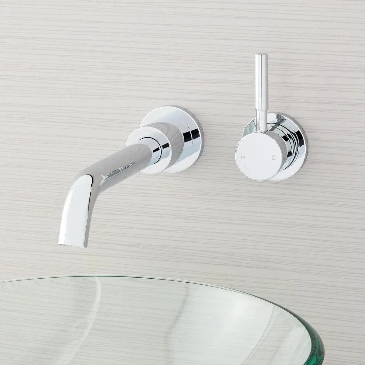Edenton Chrome Wall Mounted Bathroom Faucet