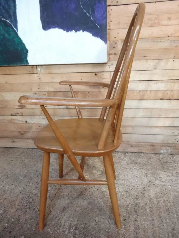 Mid-Century Modern Spindle Accent Chair