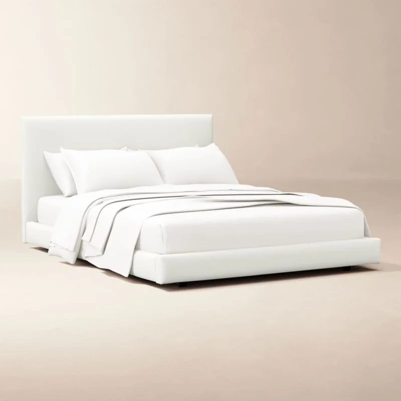 White Upholstered Bed