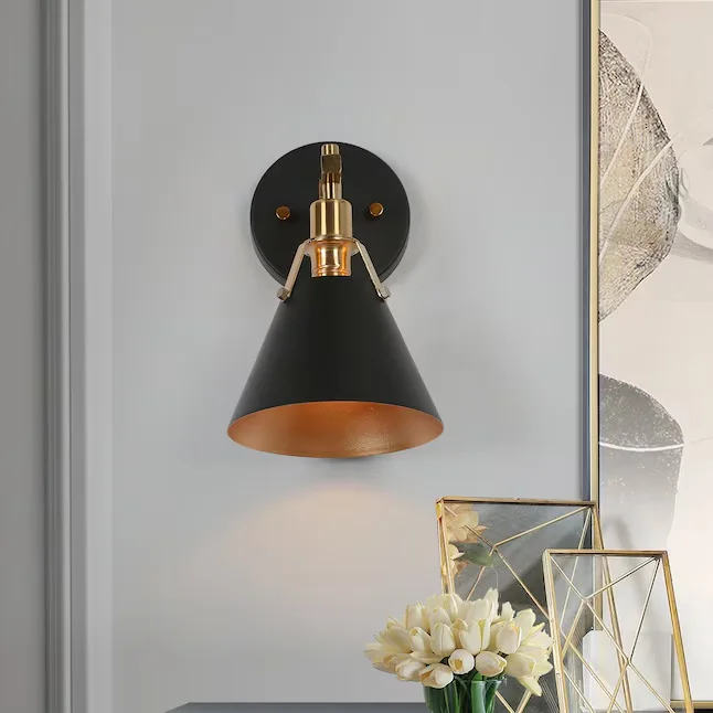 Nero Matte Black Metal Wall Sconce