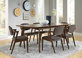 Malone Mid-Century Modern Rectangular Dining Table