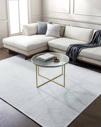 Isako Cream and Gray Solid Area Rug