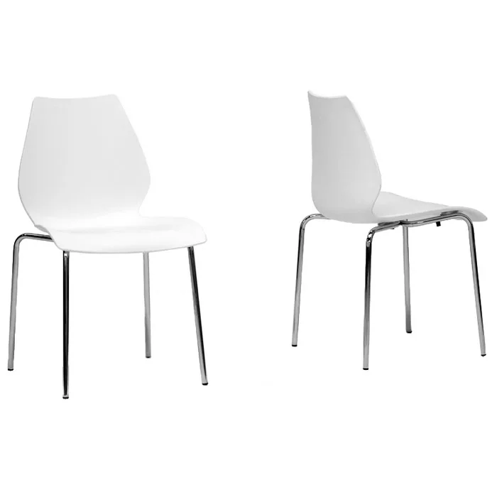 Overlea White Plastic Dining Chair