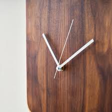 Mid-Century Modern Walnut Wall Clock