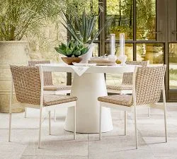 Pomona Round Concrete Outdoor Dining Table