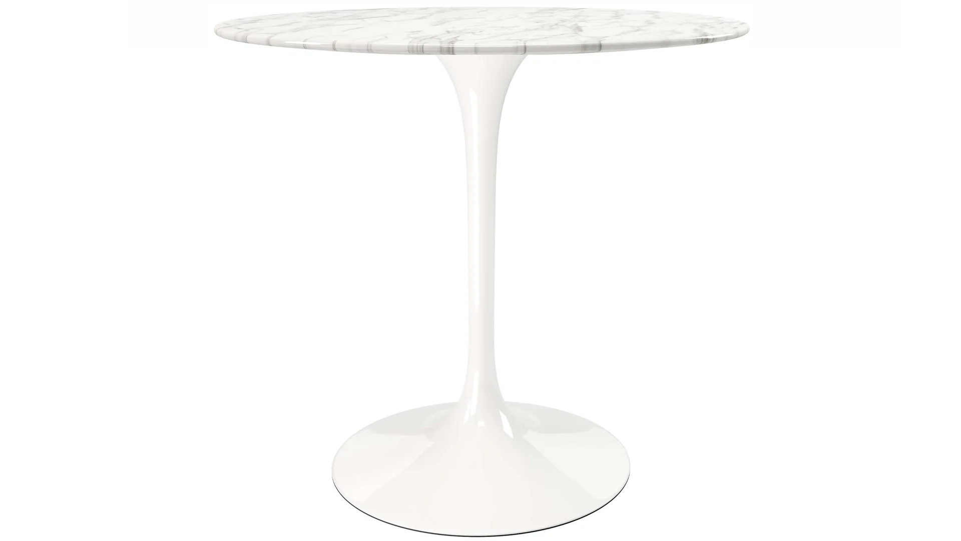 Round Marble Pedestal Dining Table