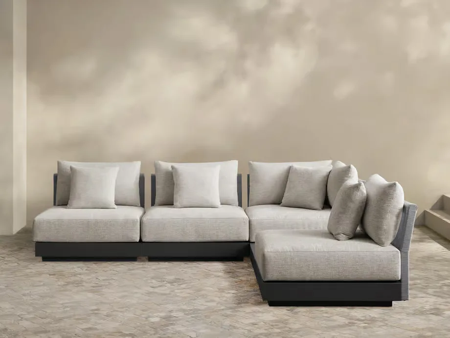 Naxos Outdoor Two-Piece Modular Sofa