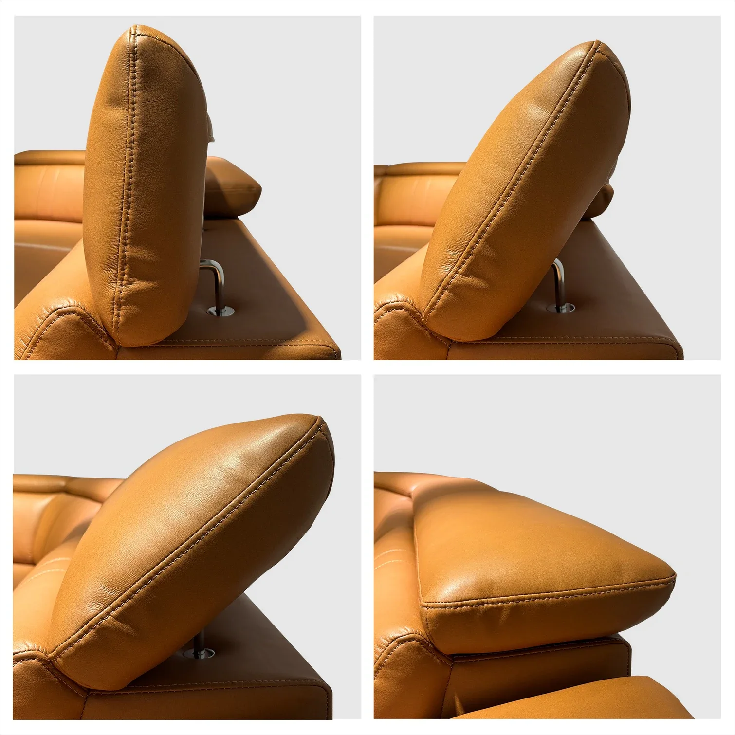 Sectional Sofa Modern Brown Leather Sofa