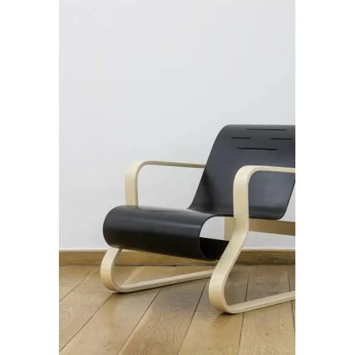 Artek Paimio Black Bentwood Armchair
